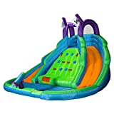 Cloud 9 Bounce House with Climbing Wall, Water Slide and Pool with Blower and Bag